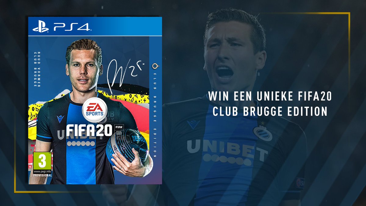 #FIFA20 is here! 😍 Volg en RT deze post om een uniek, gesigneerd Club Brugge-exemplaar te winnen! 🔵⚫