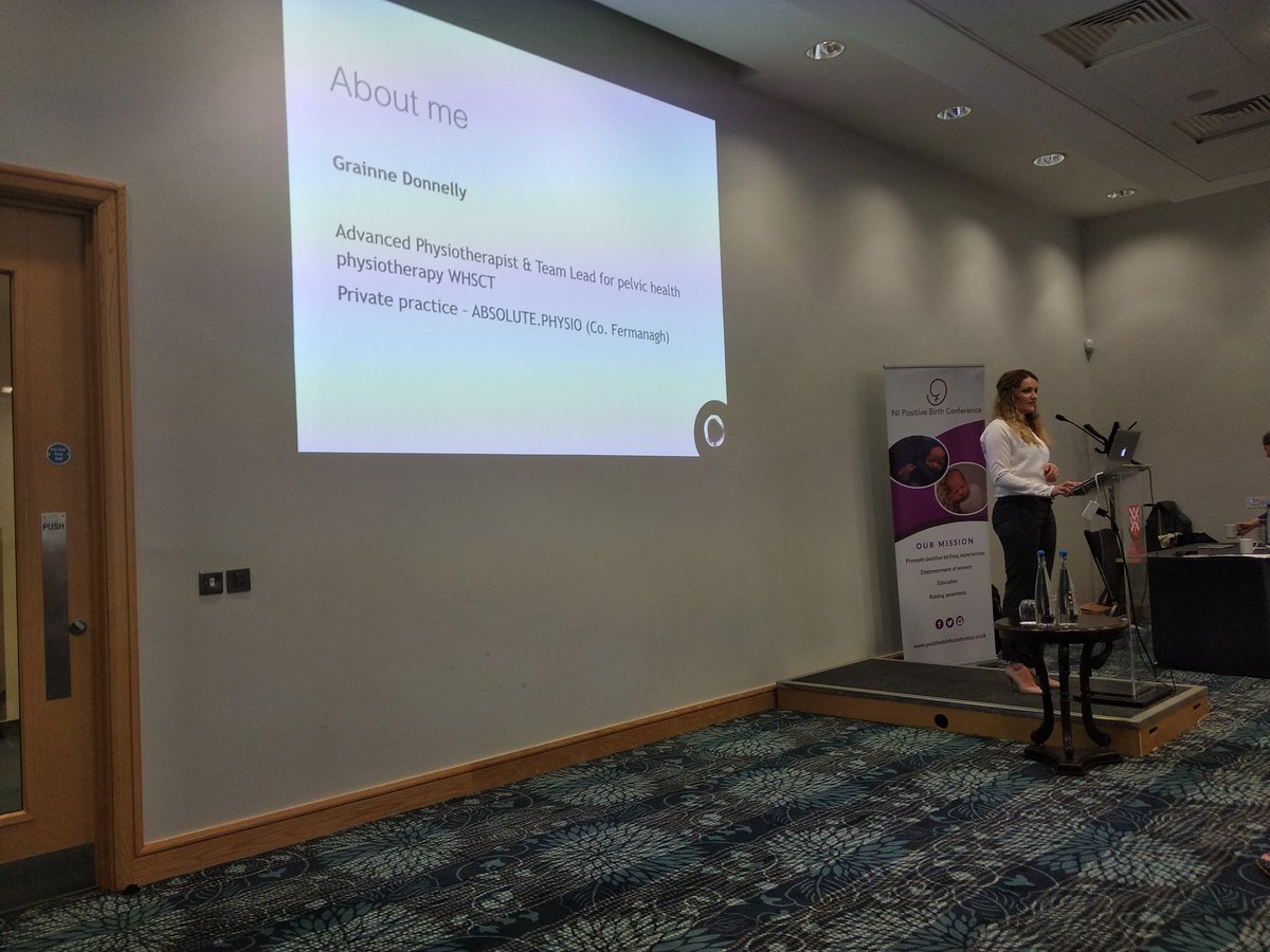 Grainne Donnelly from #WhiteCircle at <a href="/birth_ni/">NI Positive Birth Conference</a> @nipositivebirth talking about 
#pelvichealth #birthwiseni #birthwisesurvey #pbni