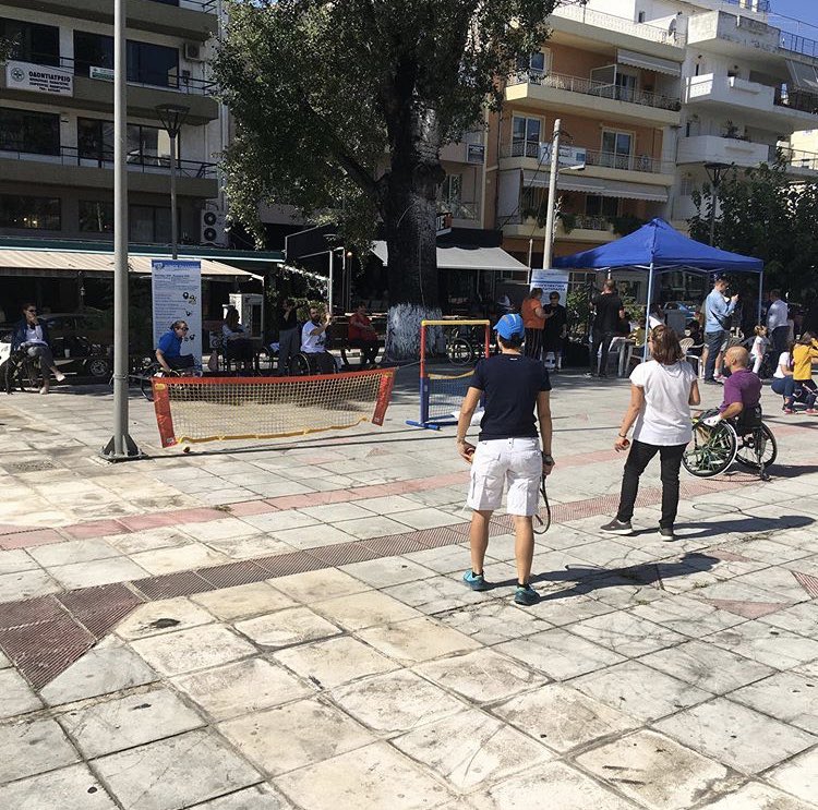 TennisFactory's tweet photo. George Kontos
National Tennis Coach
Hellenic Disabled Sports Federation
Greece

Using @factoryeleven @TennisFactory equipment on the street to profile inclusive tennis opportunities 

#streettennis
#wheelchairtennis
#europeanmobilityweek2019

@SNForg

@ITF_Tennis
@ITFWheelchair https://t.co/j3CL5qD6YV