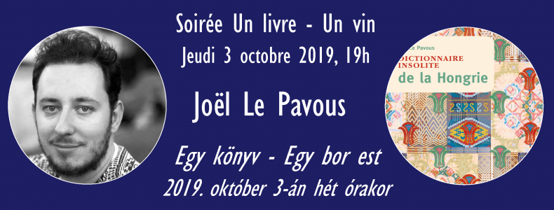 Joël Le Pavous (@j_lepavous) on Twitter photo Jeudi, je présente mon "Dictionnaire insolite de la #Hongrie" à la Librairie Latitudes située au rez-de-chaussée de l'Institut Français. Vous venez ?
Csütörtökön (Október 3-án) lesz könyvbemutatóm a Francia Intézet földszintjén lévő Latitudes Könyvesboltban. Jöttök?
<a href="/Cosmopole/">Editions Cosmopole</a> Jeudi, je présente mon "Dictionnaire insolite de la #Hongrie" à la Librairie Latitudes située au rez-de-chaussée de l'Institut Français. Vous venez ?
Csütörtökön (Október 3-án) lesz könyvbemutatóm a Francia Intézet földszintjén lévő Latitudes Könyvesboltban. Jöttök?
<a href="/Cosmopole/">Editions Cosmopole</a>