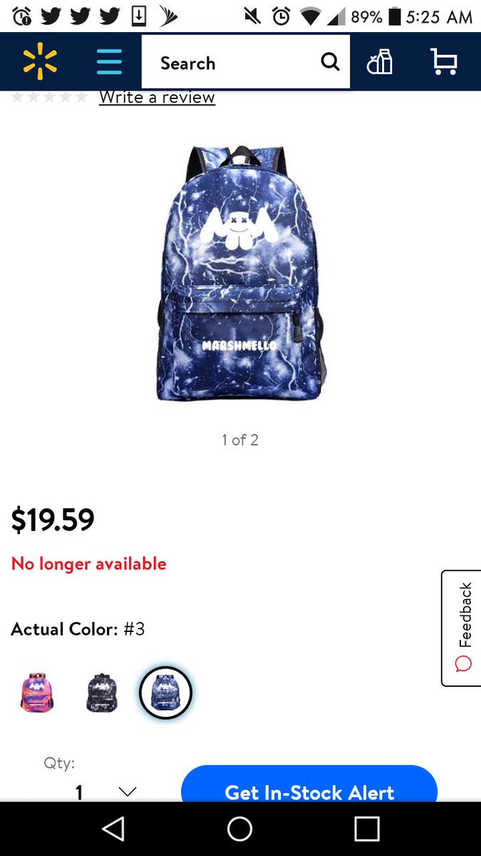 marshmello backpack walmart