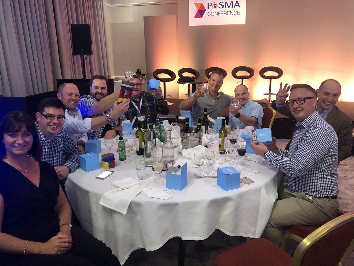 EuroTowersUK's tweet photo. A few of our team enjoying themselves at the #pasmaconf where our Sales Manager Patrick Douglas captained his team to quiz victory🌟 https://t.co/PWaPfmgTl3