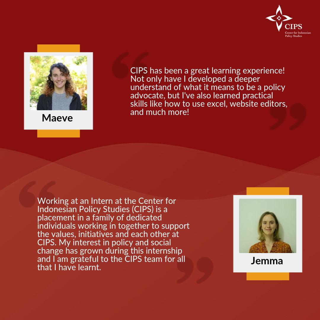 cips_id's tweet photo. #InternCIPS is back!
CIPS is looking for new interns to help us with research and advocacy efforts. We have exciting projects that can boost your critical thinking to creative skills.
Please visit https://t.co/HoVEworePQ for more info.
#JoinCIPS #Internships #Magang https://t.co/B5uWvld5mp