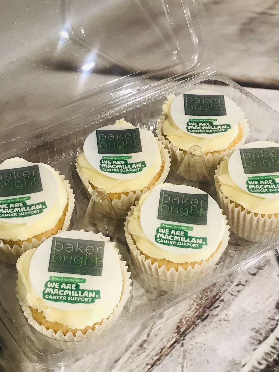 BanwaitRosy's tweet photo. Great Macmillan Coffee Morning with @clairebaker161 @bakerbrightrecruitment - cherry bakewell, chocolate and salted caramel and vanilla cupcakes. #macmillancoffeemorning #localbusinessesworkingtogether #womenhelpingwomen #smallbusinessowners @BakerBright_Kim https://t.co/pMcirZ8EVl