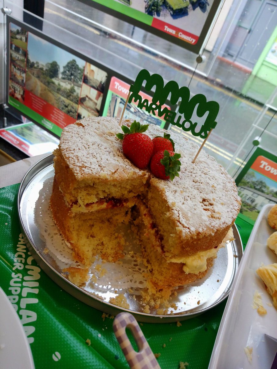 The #macmilliancoffeemorning at Town &amp; Country Oswestry, is kicking off nicely, lots of cake scoffing, tea drinking and fundraising going on :) Come in, if you are in Oswestry!