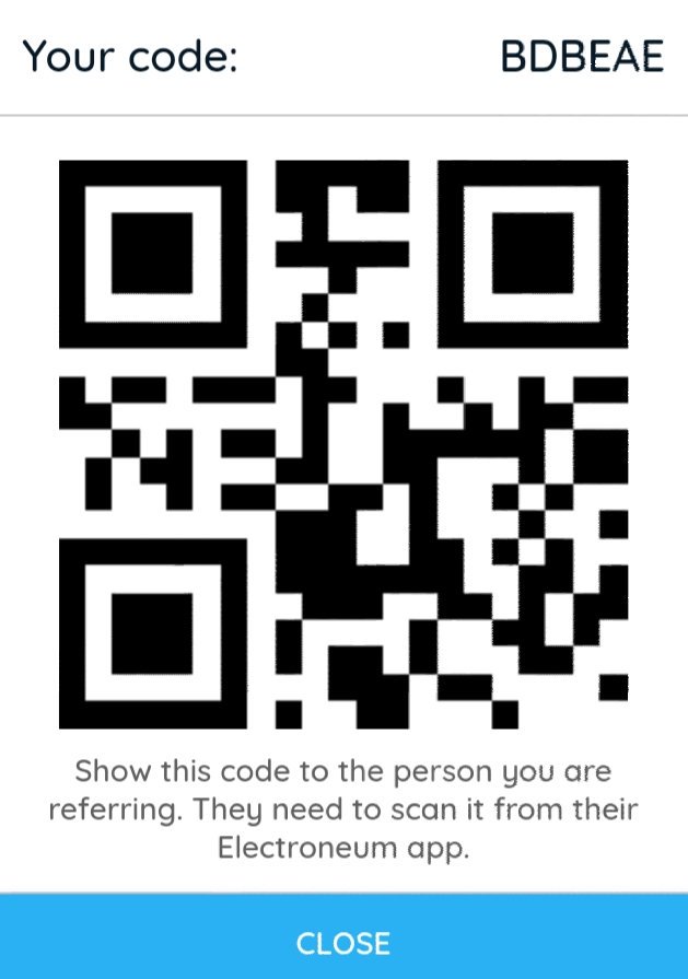 @electroneum Need an #Electroneum #referral to boost your #MobileMiner payout? Scan or enter the following code using your android or apple #ETNWallet app...