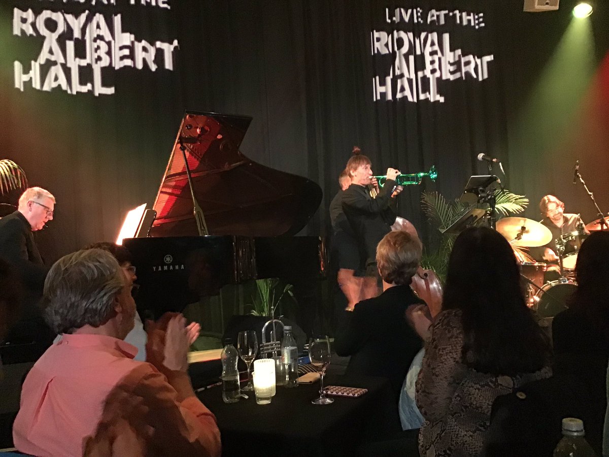 A lovely “Brief History of Jazz gig at the Elgar Room last night. Superb playing from Chris Ingham, Jerome Davies and George Double.