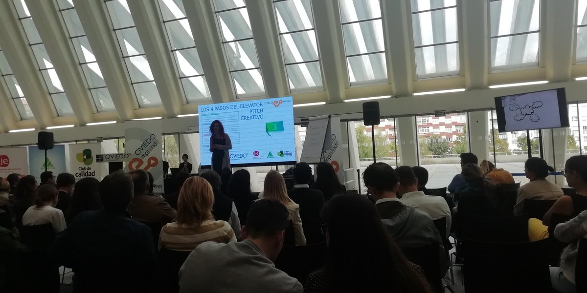 delArcoSousa's tweet photo. Porque lo bueno si breve es dos veces bueno, y si le sumamos un rasgo diferencial y creativo nos permite tener mayor probabilidad de éxito, hoy aprendemos con @mariamunozroca claves de un #elevatorpitch que enganche
#NetWorkOVD @OviedoEmprende https://t.co/K6JcJpxeHc