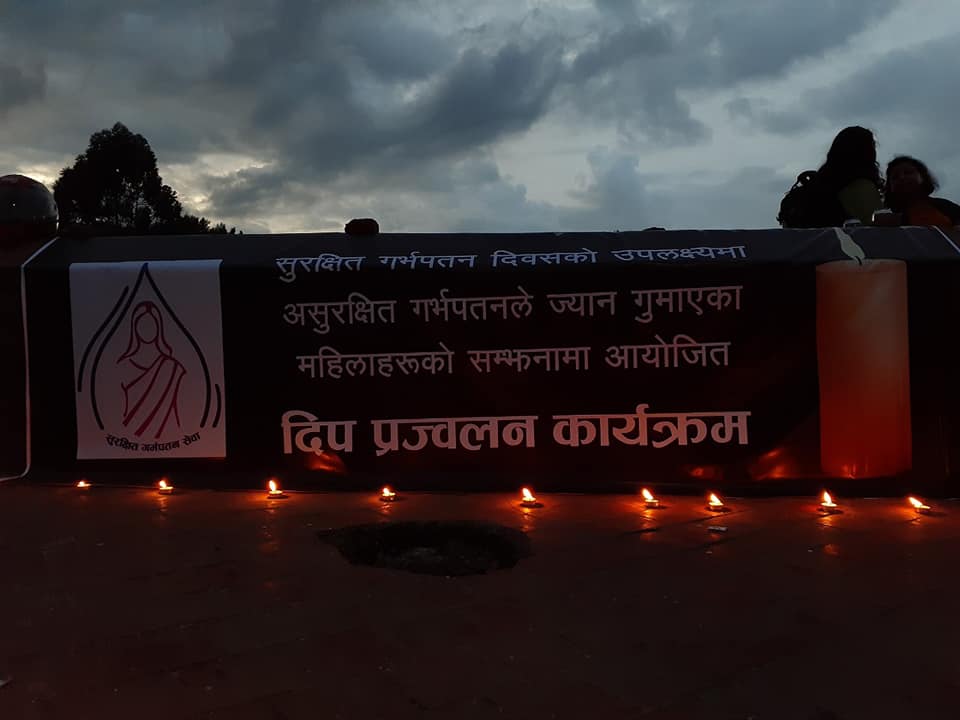 YOUTHCANN's tweet photo. Shout out to all the #SafeAbortionAdvocates #RHRWG for this national solidarity and for the candle light vigil to mark the National safe abortion day and also to remember the lives lost because of Unsafe Abortion 

 #RHRWG #MyAbortionMyHealth @amplifyfund @inroadsGlobe https://t.co/TuP3zDv7AH