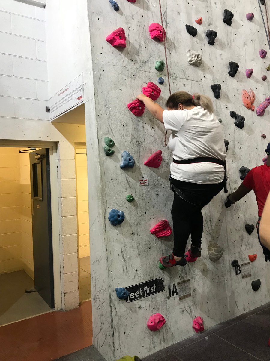 We are so impressed with our Monday ALH sport group look how high they climbed! 😮A massive thank you to the staff at @FoundryClimbing for looking after our group, they are certainly looking forward to the next few weeks learning more skills and climbing higher! #Sheffieldissuper