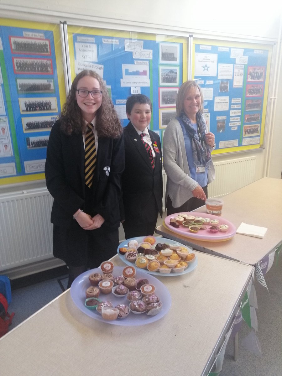 CourtFieldsSch's tweet photo. A fantastic cake sale today to raise money for Macmillan. As you can see, the sale was very popular. The remaining cakes will be sold at lunch. Thank you for supporting a great cause. https://t.co/yBNkag8sop