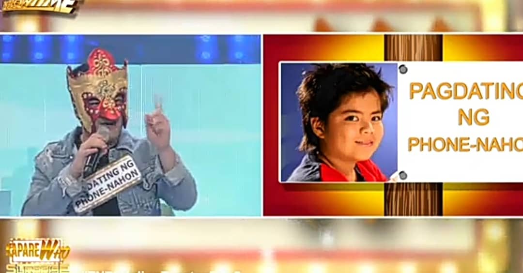 andrewnaticsofc's tweet photo. Andrew Muhlach a.k.a Pagdating ng Phone-nahon at It's Showtime KapareWho earlier. https://t.co/M6AGt6Zb9f