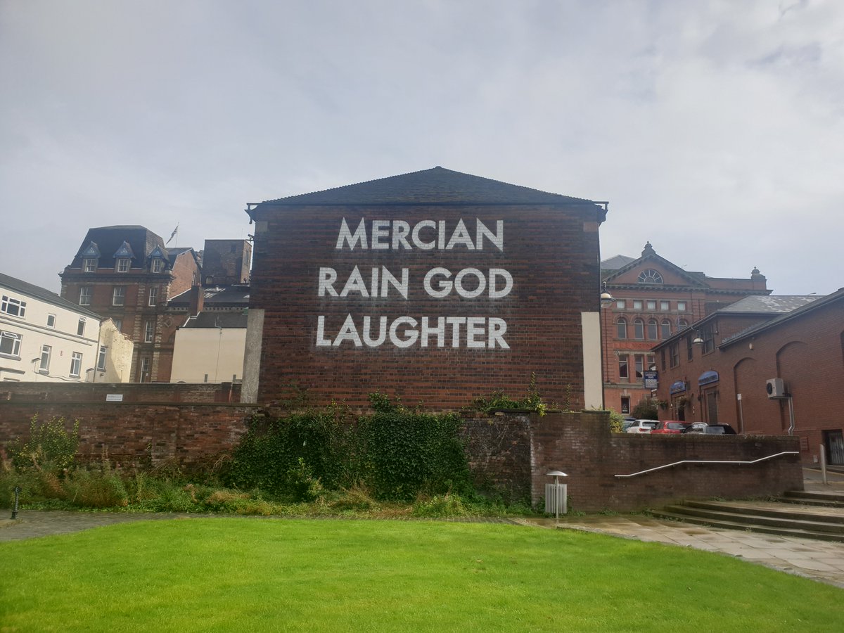 We told you about a mystery slogan that's appeared on a disused restaurant in Fenton.  Now another has appeared in Hanley.

Any idea what it means or who's behind it?