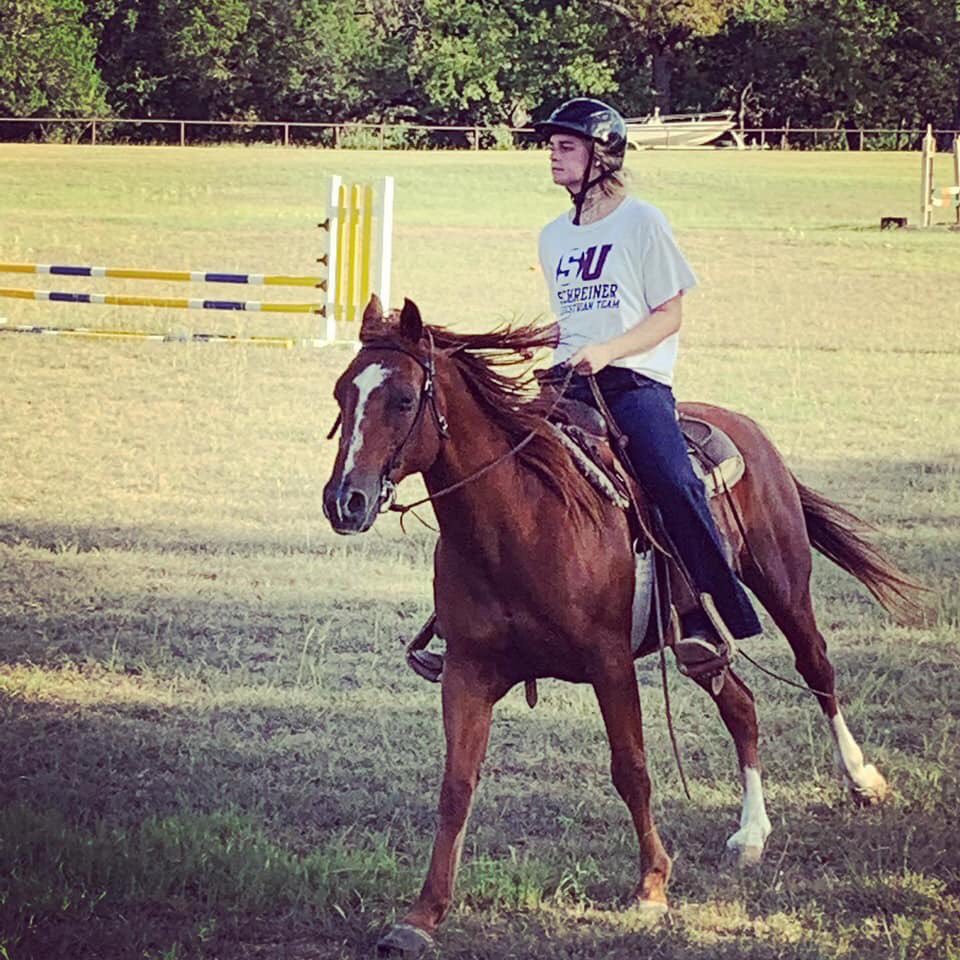 campstewart's tweet photo. Schreiner Equestrian team enjoyed a beautiful day at Camp Stewart yesterday! #GTS #equestrian #practicemakesperfect #campstewartforboys https://t.co/USoDdK2wwo