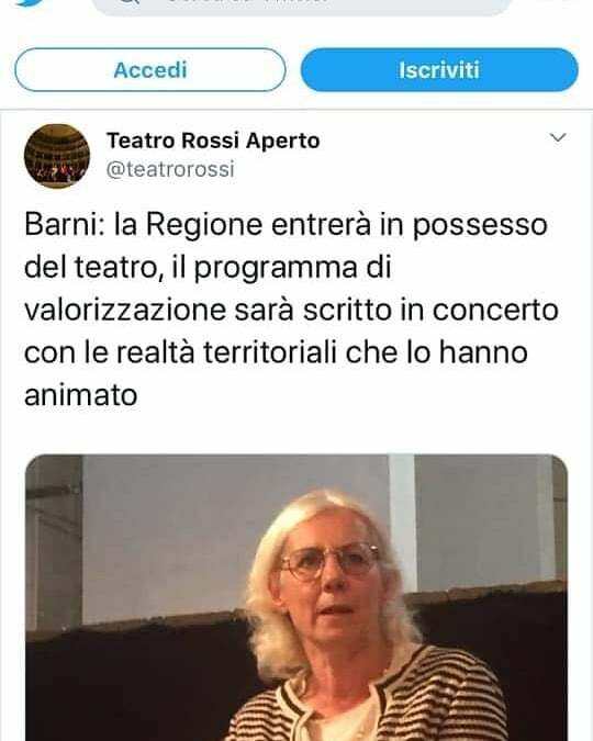 Buon compleanno Teatro Rossi Aperto