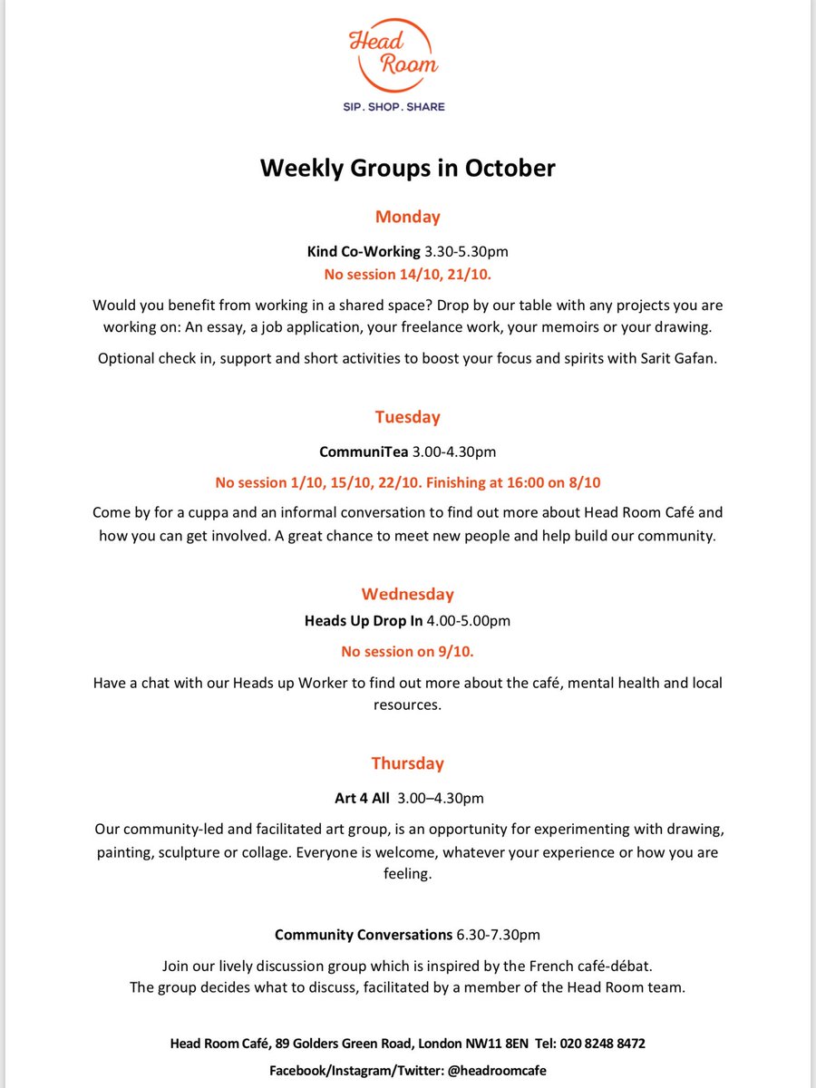 Head Room Cafe tweet media