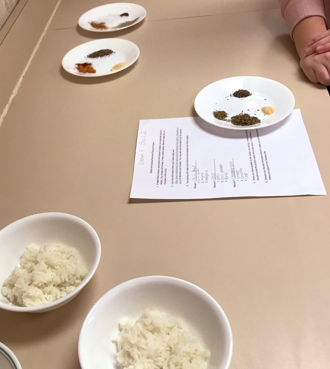 Experimenting with food is the best kind of learning, without realizing it! The creativity of my students is always top notch. #CulinaryArts #Prostart #Garnishing #FoodPhotography #Seasonings #SPSCTE <a href="/KickapooChiefs/">KickapooHighSchool</a>