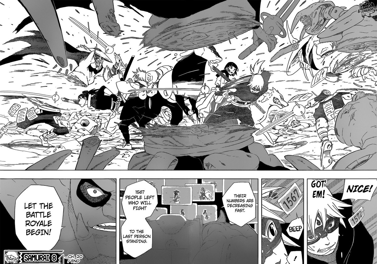 Samurai 8 Samurai 8 Chapter T Co Hzksfrkbk4 My Friends This Battle Royal Bow Will Be Insane New Characters New Holders Hachi S Eyewear Visual Changed T Co Lkbeoth2rq