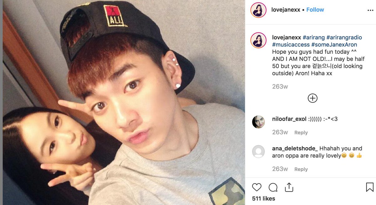 And I also remember she told us this story on Music Access: Aron once got very drunk in some place and called her in the middle of the night, and she had to go to him to take him home lol. I think she wasnt supposed to tell that story but anyways...