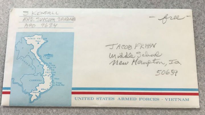 Here's something fun to pass along! A New Hampton student wrote a letter to a veteran and received a response in an envelope from Vietnam. kwwl.com/news/top-stori…