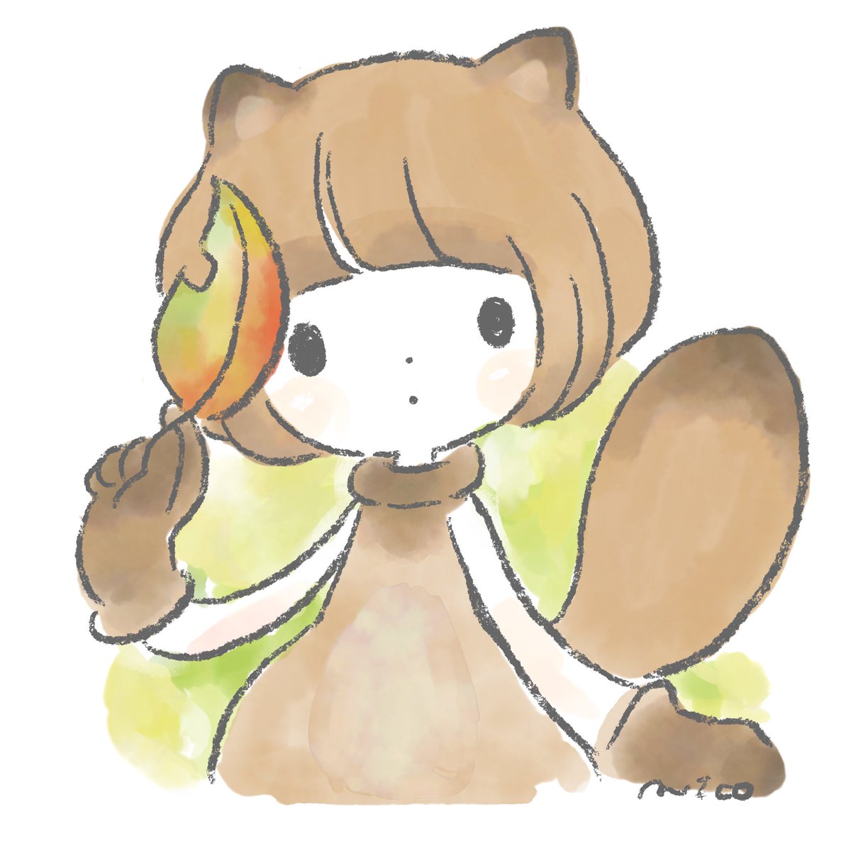 「#adobefresco 試し描きしましたぬき
おもしろむずかしい! 」|paricoのイラスト