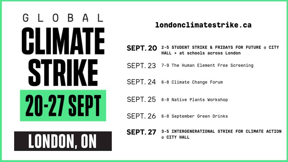 LondonEnviroNet's tweet photo. * Friday, September 27th *
3:00 to 5:00pm - INTERGENERATIONAL STRIKE FOR CLIMATE ACTION AT CITY HALL - All are welcome
https://t.co/W7wDOalkjG
Part of #ClimateStrikeWeek #ldnont @reimagineco_ https://t.co/AQ8IUt4EUj
