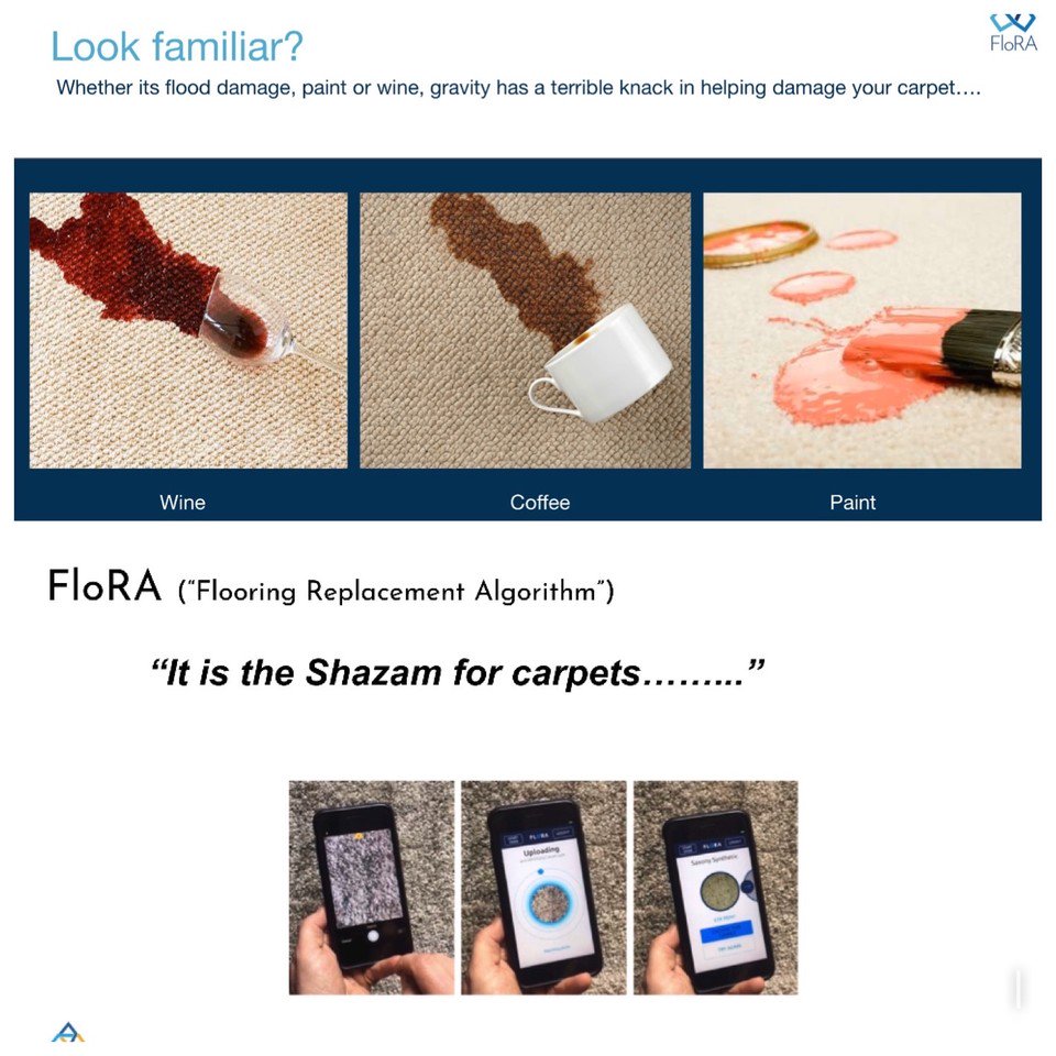 Typhoon8FloRA's tweet photo. FLoRA ( the Shazam for carpets) winner of last night’s best In Ai for in insurance claims in the Insurance Times Tech and innovation awards is the most sustainable method to value insurance carpet claims #flooring#insurance#claims#ai@Typhoon8 https://t.co/iNeCbECrN6