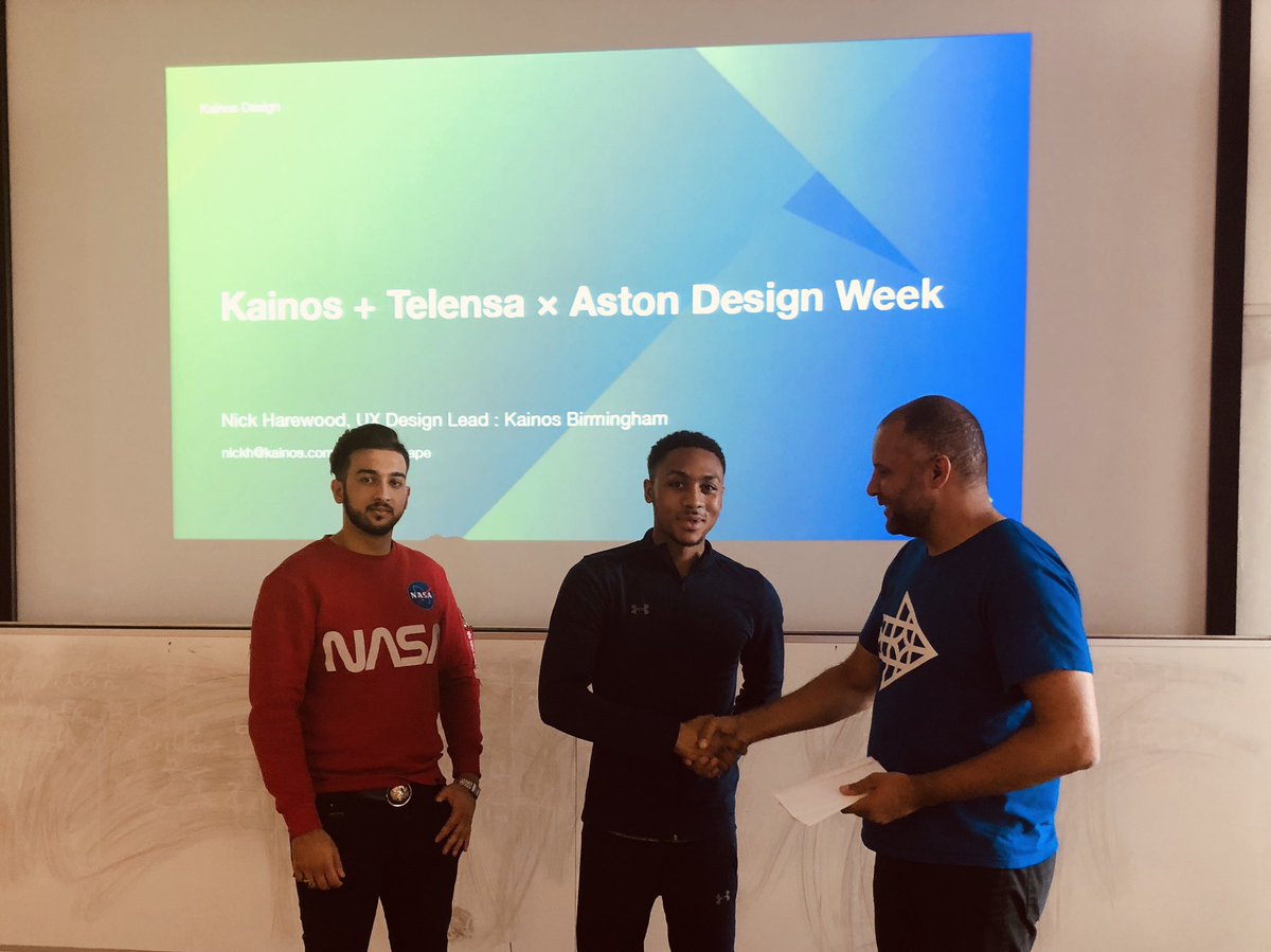 Congratulations to all of our <a href="/DesignAston/">Aston Design</a> #designweek winners who designed future products incorporating sensor data collected from smart lampposts across a #SmartCity. Thanks to <a href="/KainosXD/">Kainos Design</a> and <a href="/Telensa/">Telensa</a> for such an interesting brief and a great start to the term.