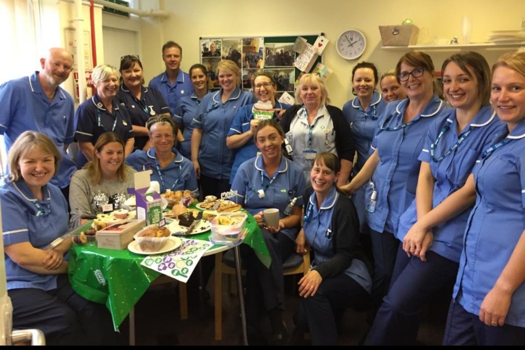 The Fantastic Preston Central District nurses raising money for Macmillan today!! They love an excuse for cake🎂🍰 Thanks to the lovely Cath Jackson for arranging!! @LancashireCare <a href="/StaceyBatty2/">Stacey Batty</a>  <a href="/SaraMarq/">Sara Marquis</a> <a href="/carmelj10/">Carmel Jones #ProtectNurse</a> <a href="/ZoeB2258/">Zoe Barber</a>