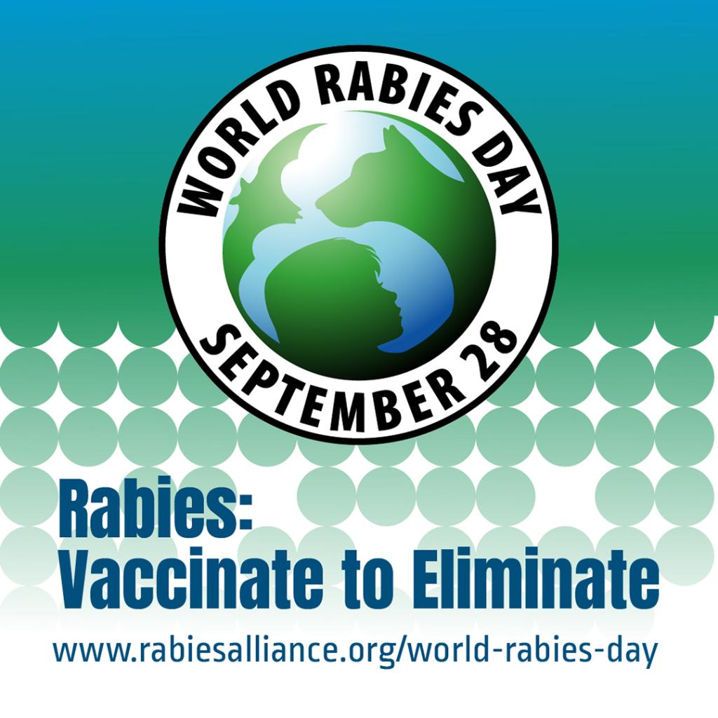 AZDHS's tweet photo. This year's #WorldRabiesDay theme is Vaccinate to Eliminate. Rabies is best prevented by making sure your dogs, cats, and livestock are vaccinated against rabies!  https://t.co/PSmTh6N7km https://t.co/xgUBUtnYzn