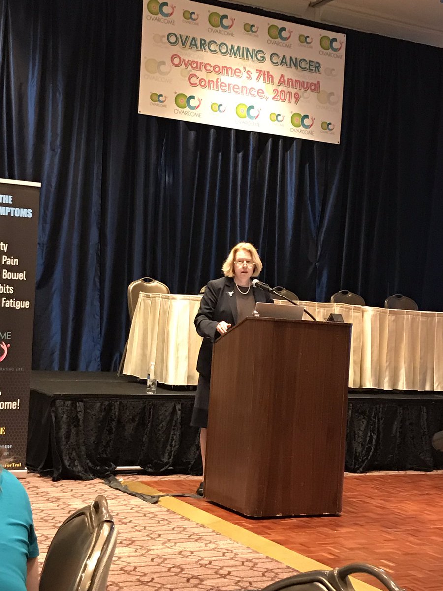 ovarcome's tweet photo. So grateful to @DrMatulonis for sharing her expertise and vast knowledge about #parpinhibitors
#ovarcon2019 #weovarcome #ovarcome #zealforteal #talkaboutoc #tealtalkday https://t.co/oWDdZhPODJ