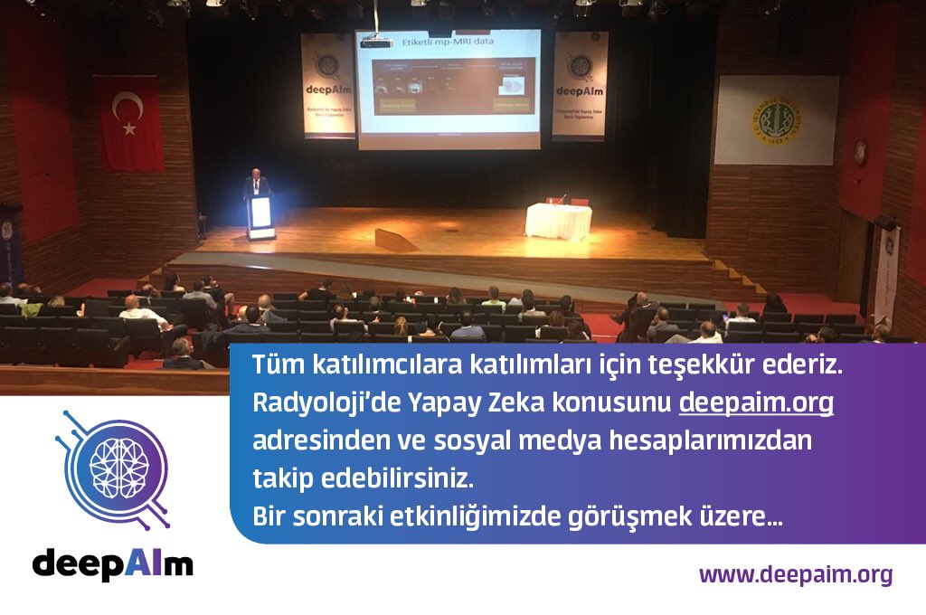 DeepaimTr's tweet photo. Gösterdiğiniz ilgiye çok teşekkür ederiz. Bir sonraki etkinlikte görüşmek dileği ile. 

#deepaim #radyolojideyapayzeka #yapayzeka #sağlıktayapayzeka #tıptayapayzeka #onkoloji https://t.co/flGVRyqlui