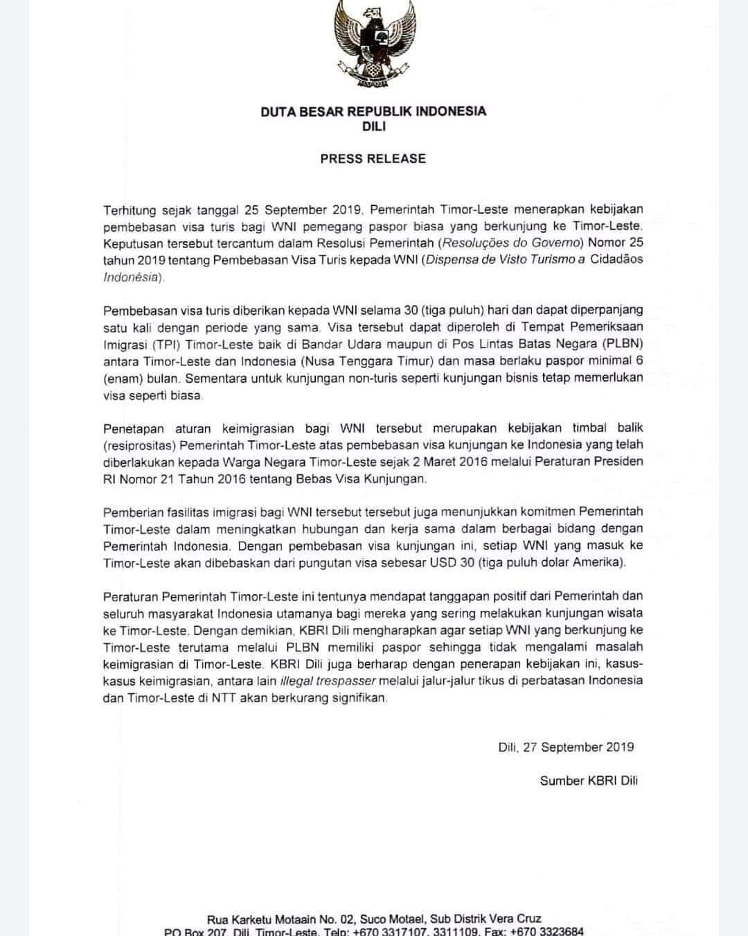 Deretan Negara Ini Mulai Terapkan Bebas Visa Bagi Wni Di Tahun 2019 Bebasvisa Id