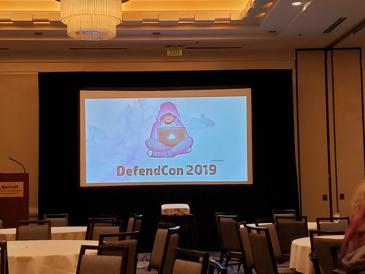 InfoSecQueen's tweet image. Day 2!! 👩🏿‍💻 #DefendCon2019