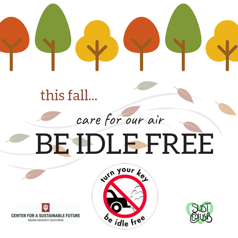 SustainIUSB's tweet photo. Be Idle Free this fall https://t.co/oLOEoar9DS