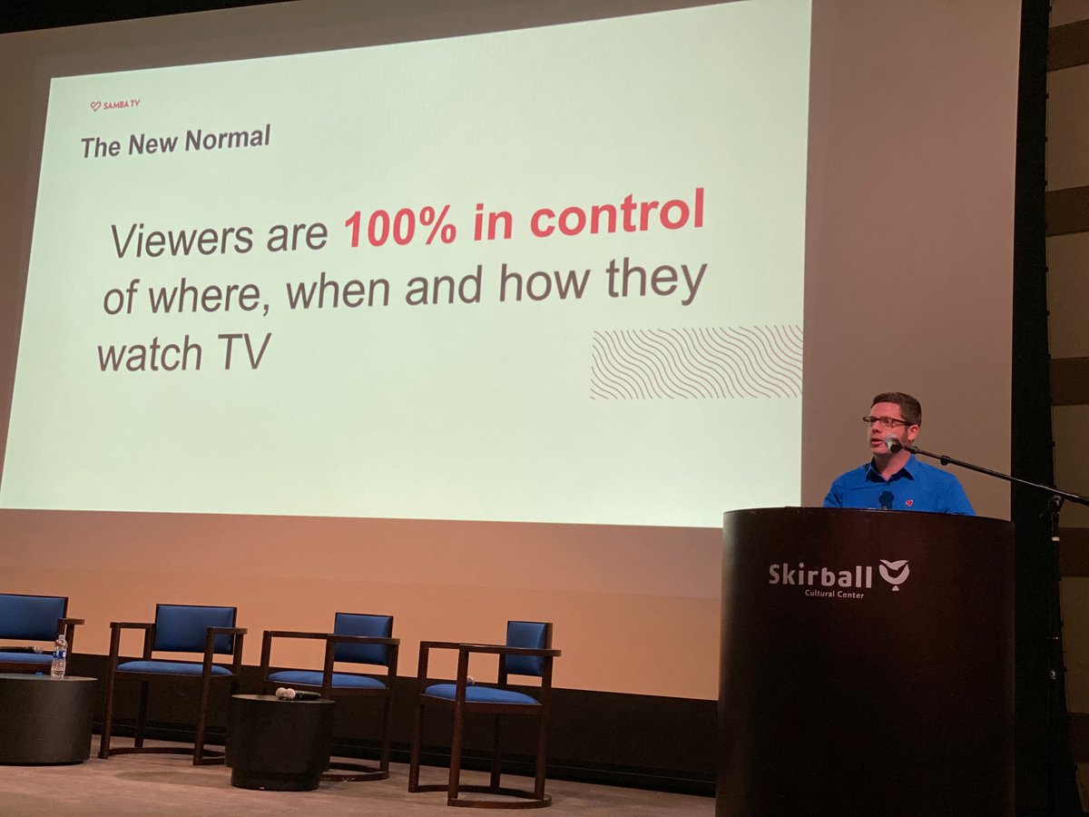 samba_tv's tweet photo. @J_M_Silverman onstage at EMA OTT_X Pipeline! The media landscape is more fragmented than ever, and viewers are in control—do you have the right tools to navigate a customized path to success? #TVdata #TVscience #TVanalytics #DataScience https://t.co/SZGqKkfZ1f