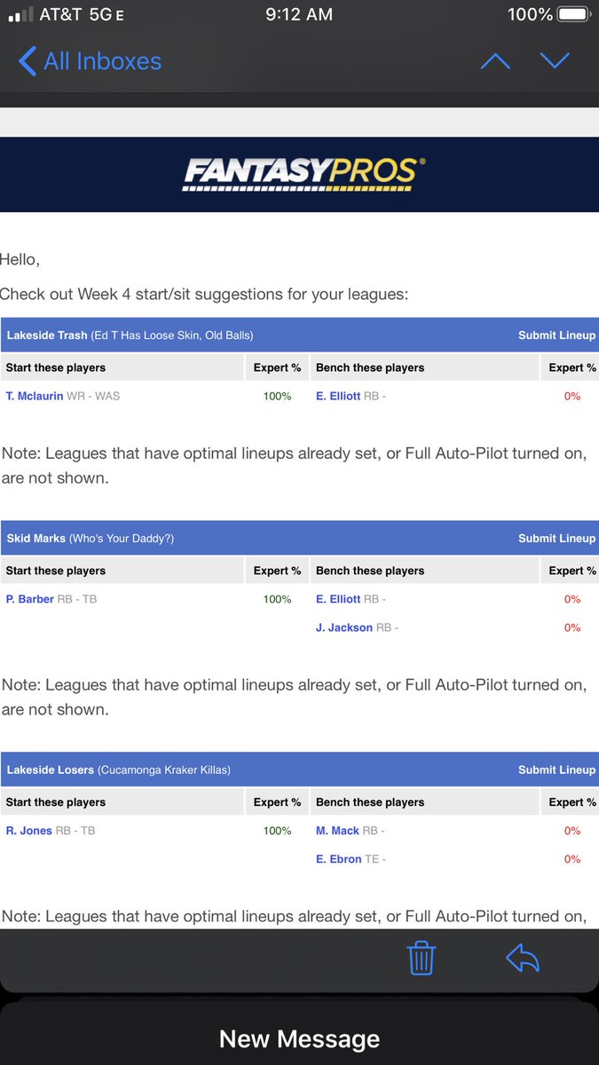 Fantasypros Trade Value Chart