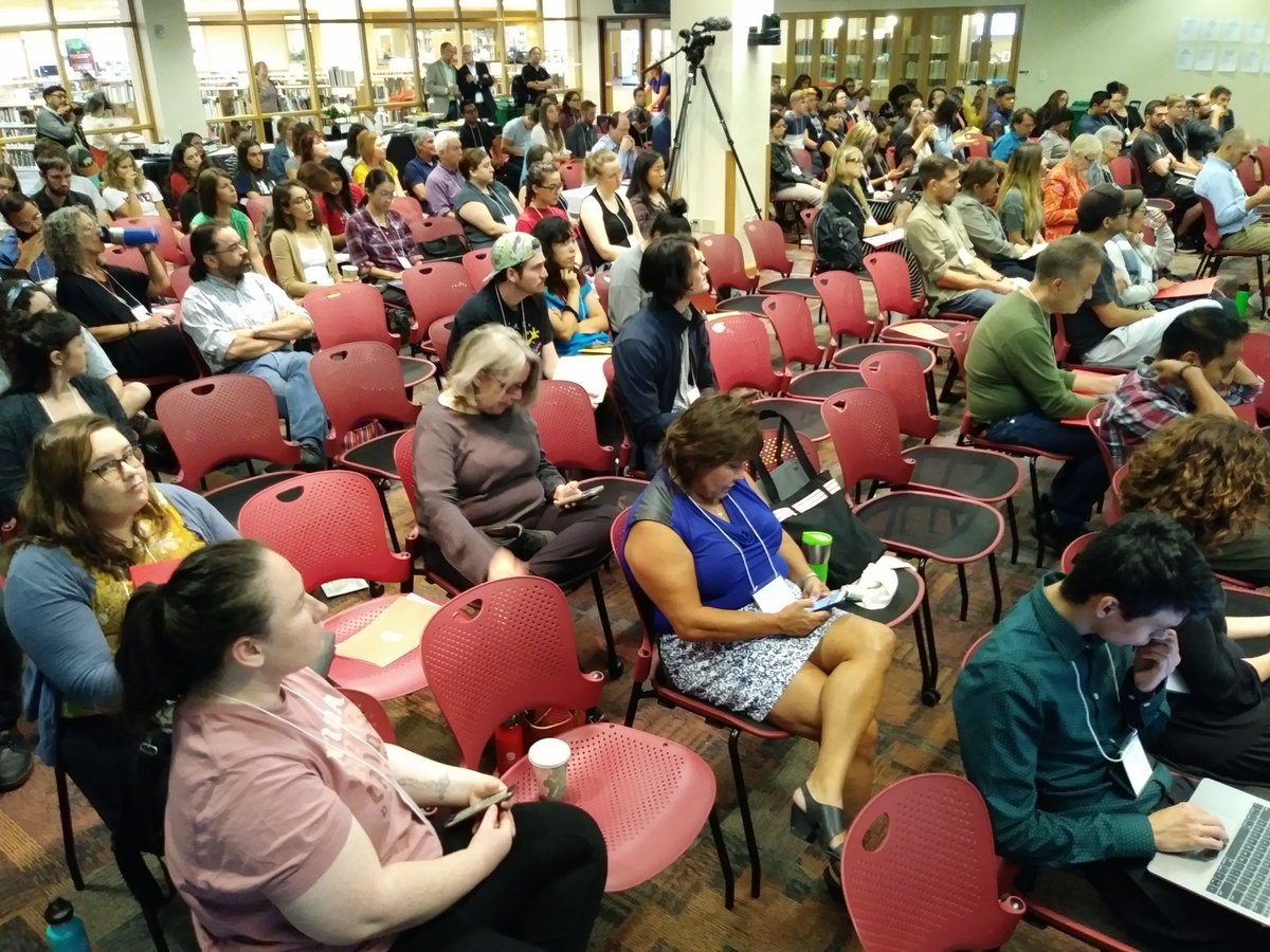 KevinJBeaty's tweet image. Super cool! Lots of people here for Colorado Migrahack at DU. Hoping I can learn from these smart people (in between calls, of course, unfortunately).