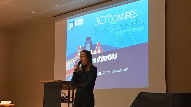 Alexis_D96's tweet photo. L’@UNECD est présente au 30ème Congrès de @La_FAGE pour parler de #RepresentationEtudiante avec notamment l’@ESUtwt qui nous présente les Réformes Européennes dont les Alliances d’Universités européennes ! https://t.co/dZRrv2vYWU