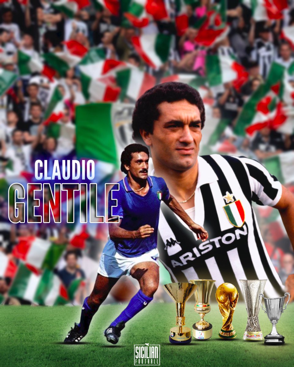 Sicilian Football no Twitter: "Happy birthday to Claudio Gentile. The  Azzurri and Juve legend turns 66 today. ⭐️🏆🎉 Born in Libya to Sicilian  parents, Gentile became one of Italy's toughest and versatile