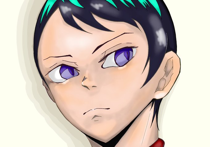 もろ。さんがTwitterに投稿した愈史郎(鬼滅の刃)のイラスト。