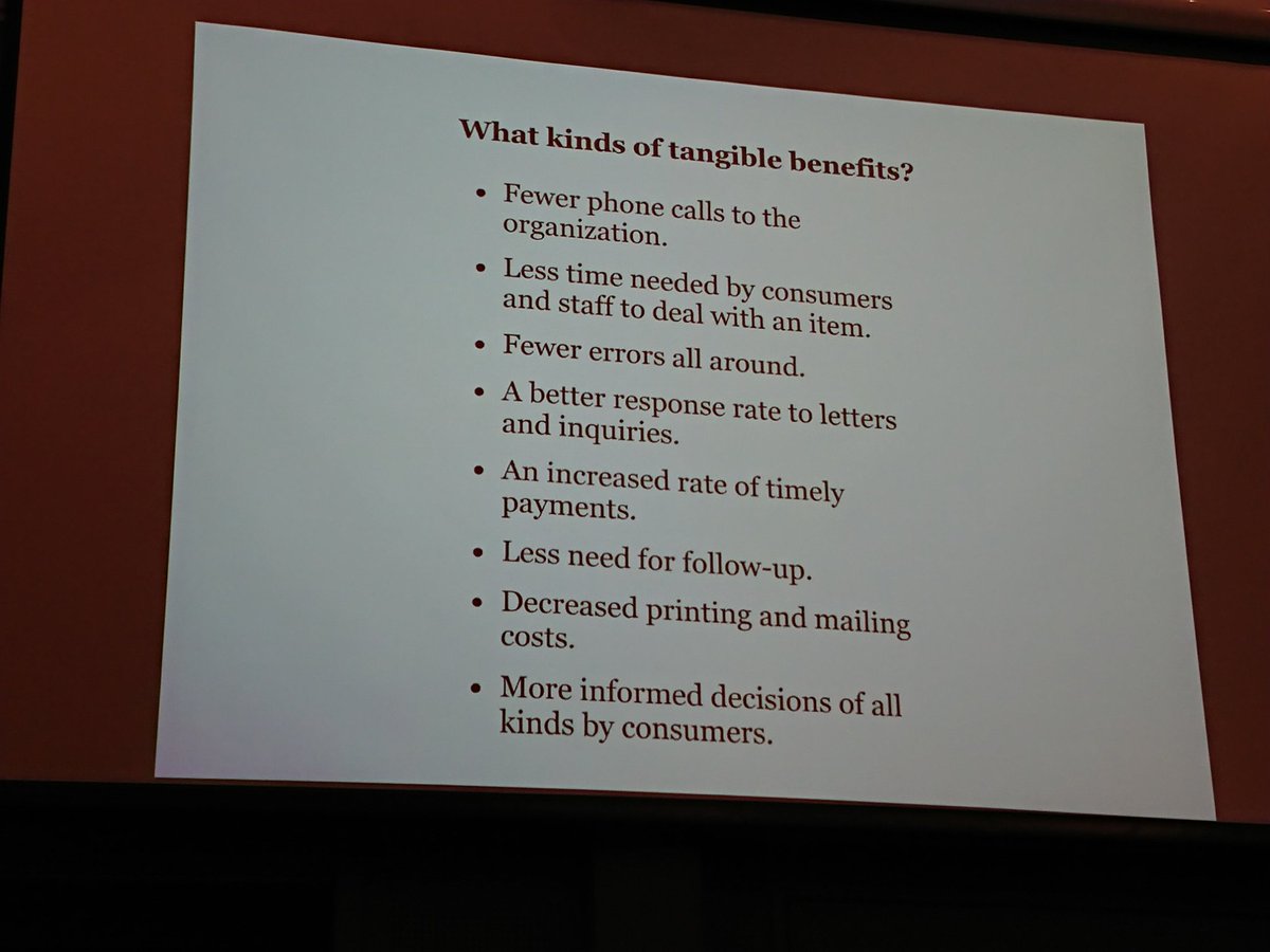 moppematte's tweet image. #plainlanguage saves money, and the readers prefer it. @ProfJoeKimble #plain2019