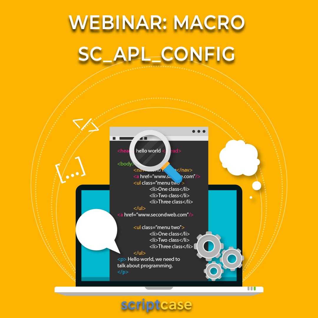 scriptcase's tweet photo. 🚀😁Se liga que hoje é dia de encerrar a semana com um dos nossos webinars. Tema: "Conhecendo as Macros do Scriptcase: sc_apl_config".
Link para inscrição: https://t.co/B3f3ASk80A
#scriptcase #scriptcasemacros #macros #scaplconfig #scriptcasebrasil #rad #desenvolvimentoweb https://t.co/MIqI1QjaWD