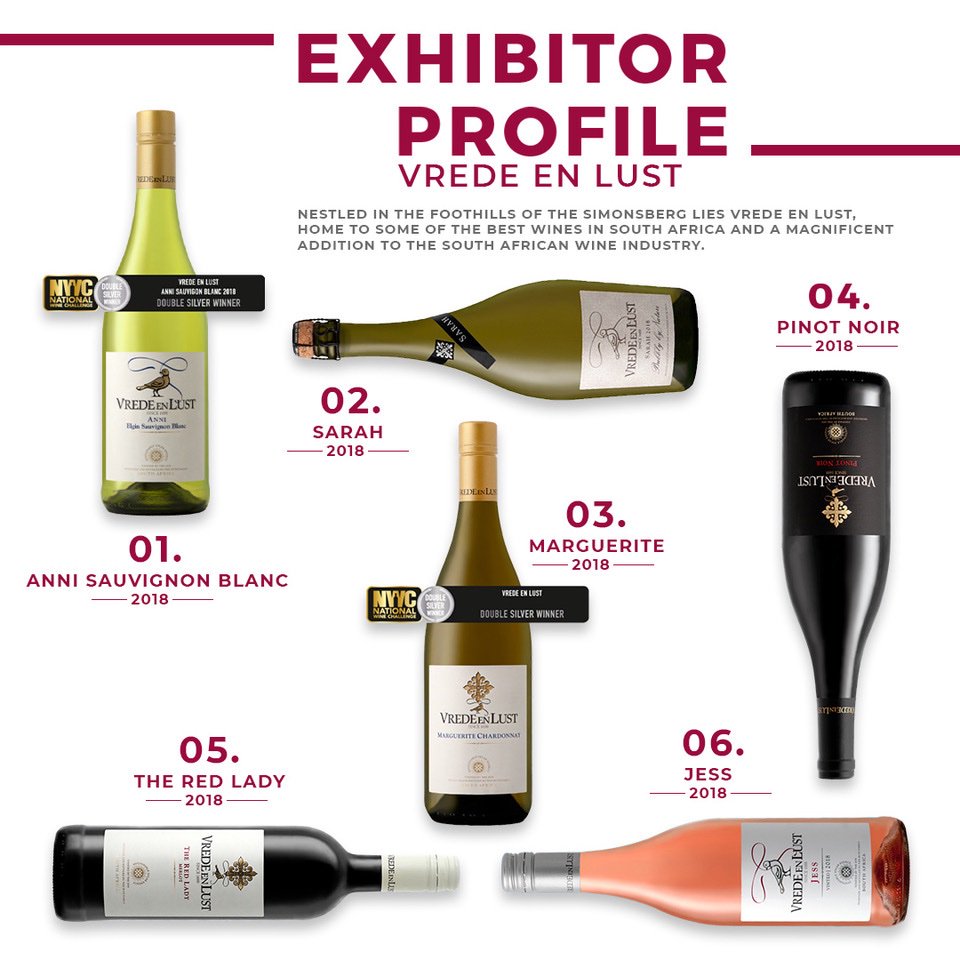 This week's featured exhibitor is <a href="/VredeEnLust/">Vrede en Lust Estate</a>! Which wine will you be trying at this year's HmC?
