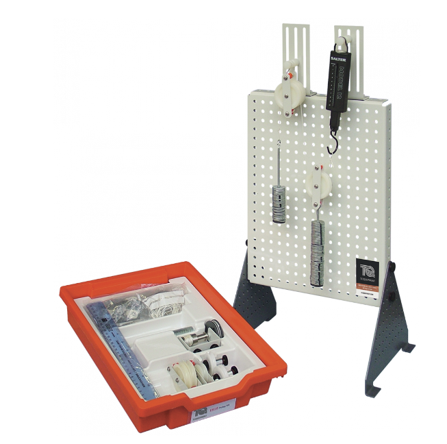 TecQuipment's tweet image. TecQuipment's Pulley Kit allows students to test fixed, movable and compound pulleys attached to load and effort weights to test their mechanical advantage. This is part of TecQuipment's engineering science range. #teachstem #engineeringprinciples tecquipment.com/pulley-kit