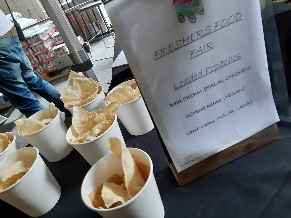 LSBUfood's tweet photo. #Popachos has a queue it's that popular, so grab yours while it's available #freshersfoodfayre2019 #eliorfoodie https://t.co/ZsHTKE7xEr
