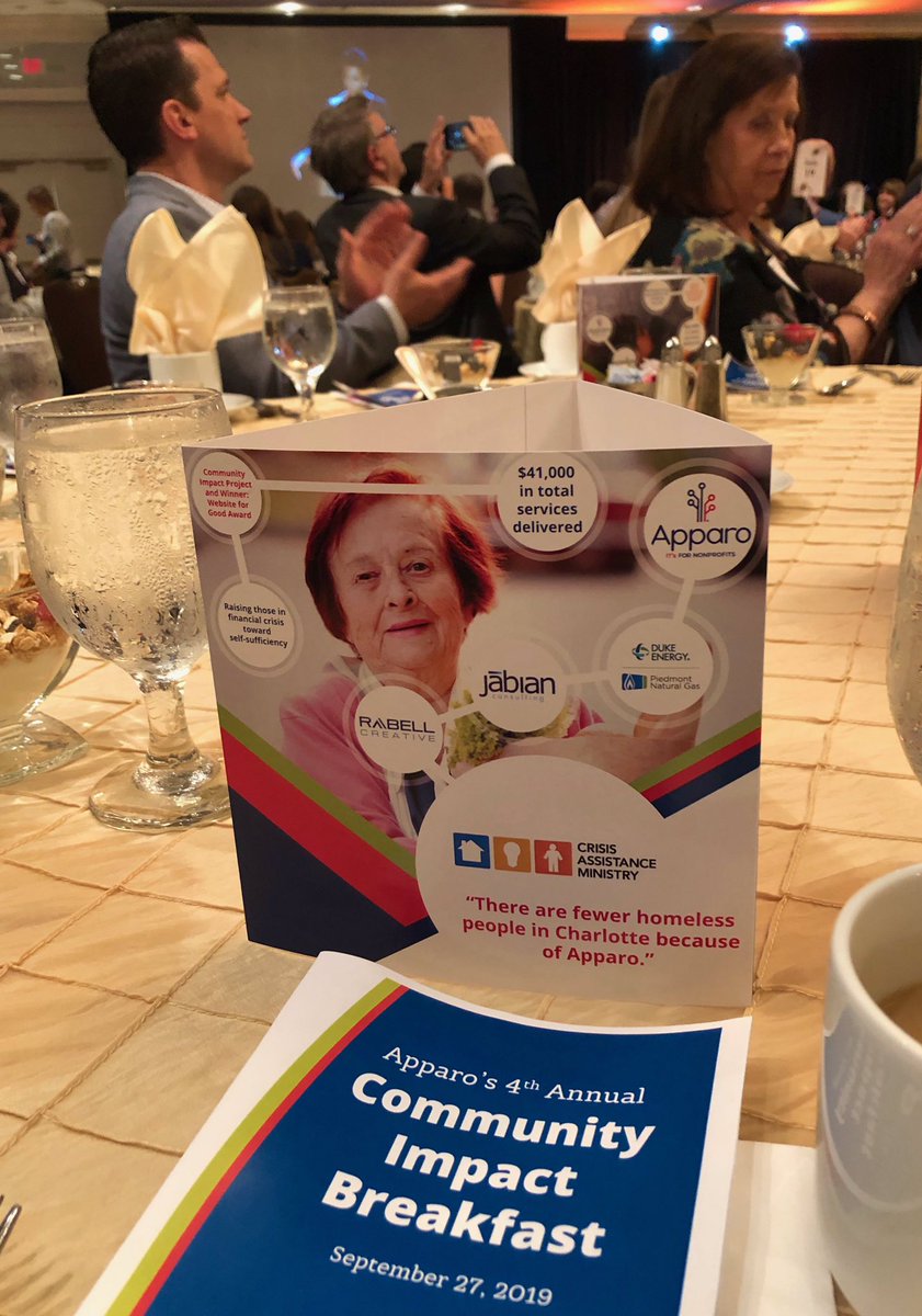 Inspired by the work <a href="/ApparoCLT/">Charlotte Nonprofits' IT Resource</a> <a href="/ApparoED/">Kimberly Lanphear</a> ...connecting over 100 #CLT companies to over 500 nonprofits for top notch IT support. #ChangeMakers <a href="/CrisisAssistMin/">Crisis Assistance Ministry</a>