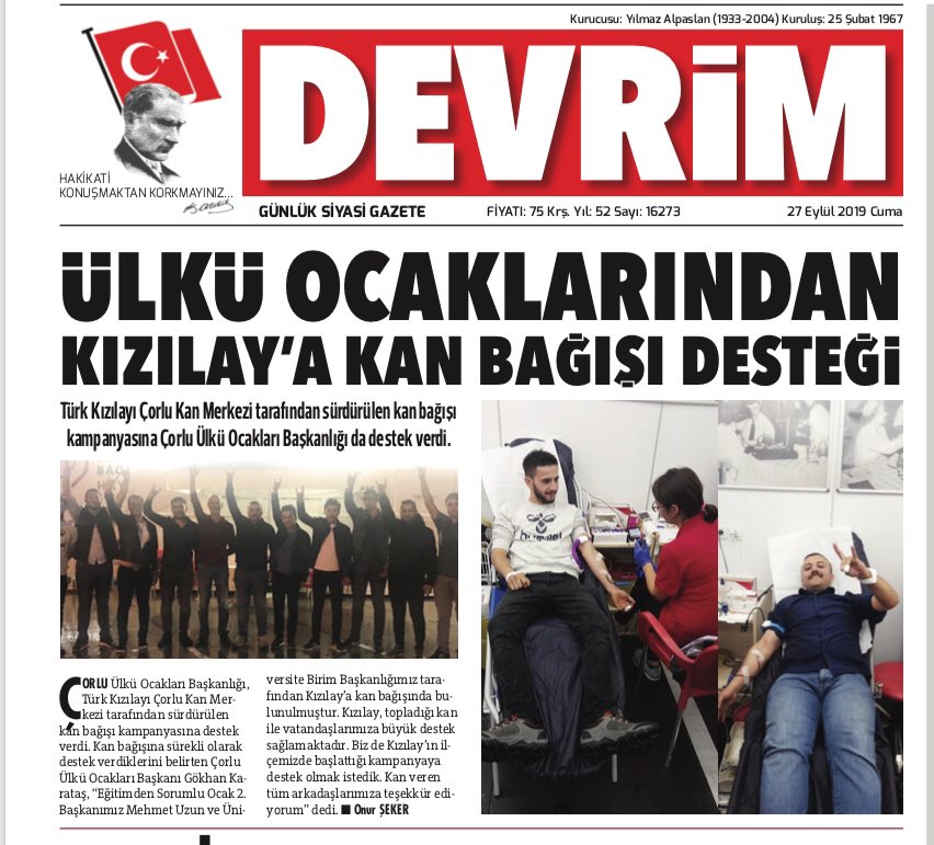 corluulkuocak's tweet photo. | BASINDA ÇORLU ÜLKÜ OCAKLARI | https://t.co/o2DgVH0D5j