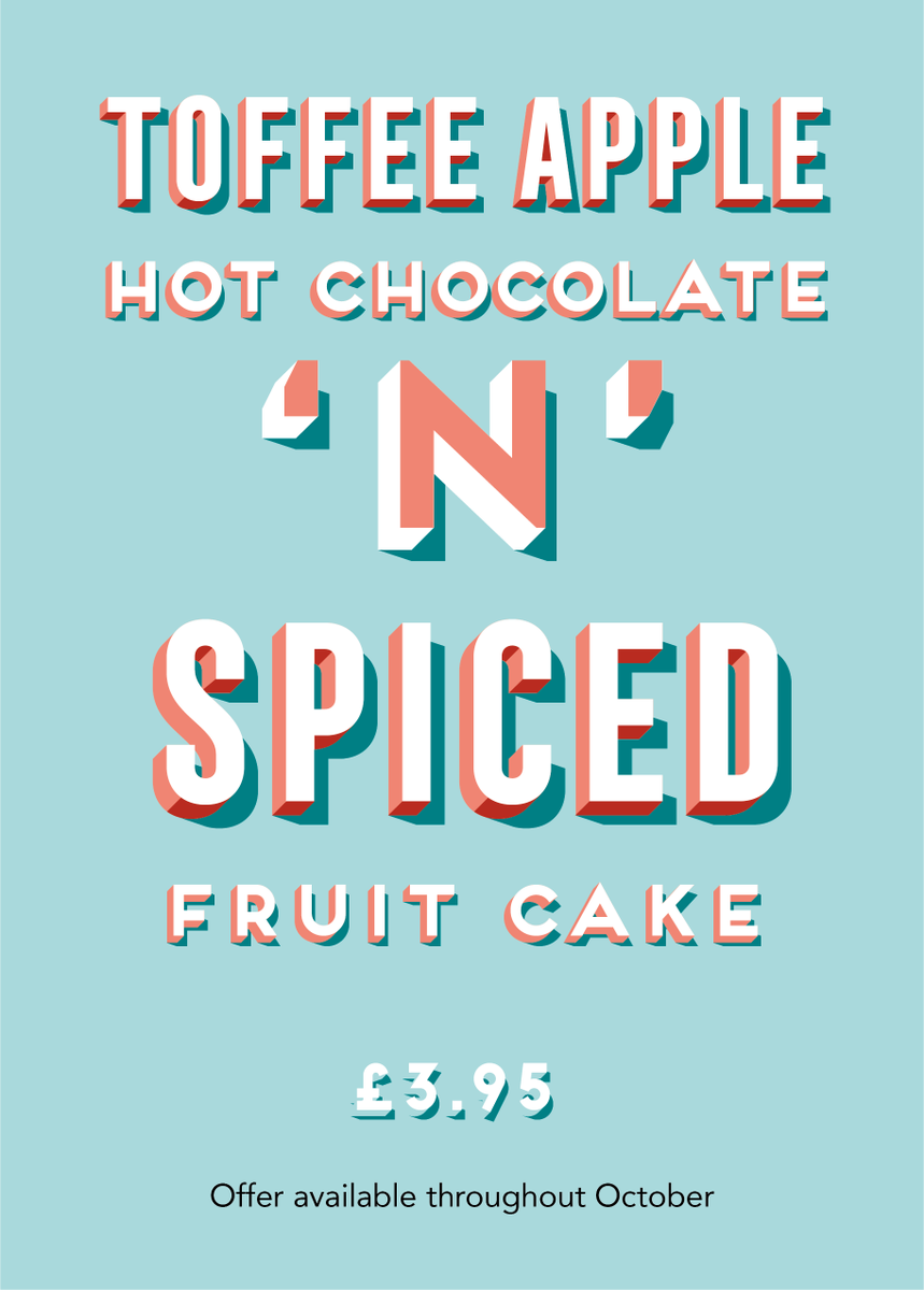 _CoopCoffee's tweet photo. Get into the Halloween spirit with our Toffee Apple Hot Chocolate and Spiced Fruit Cake for just £3.95! Offer available throughout October at all #CoopCoffee cafes.  @coopuk 

#Halloween #Foodlovers #Coffeelovers #Wadebridge #Peacehaven #Inverness #Wickford #Hove #Louth #Friyay https://t.co/8Wc2xnr2Aj