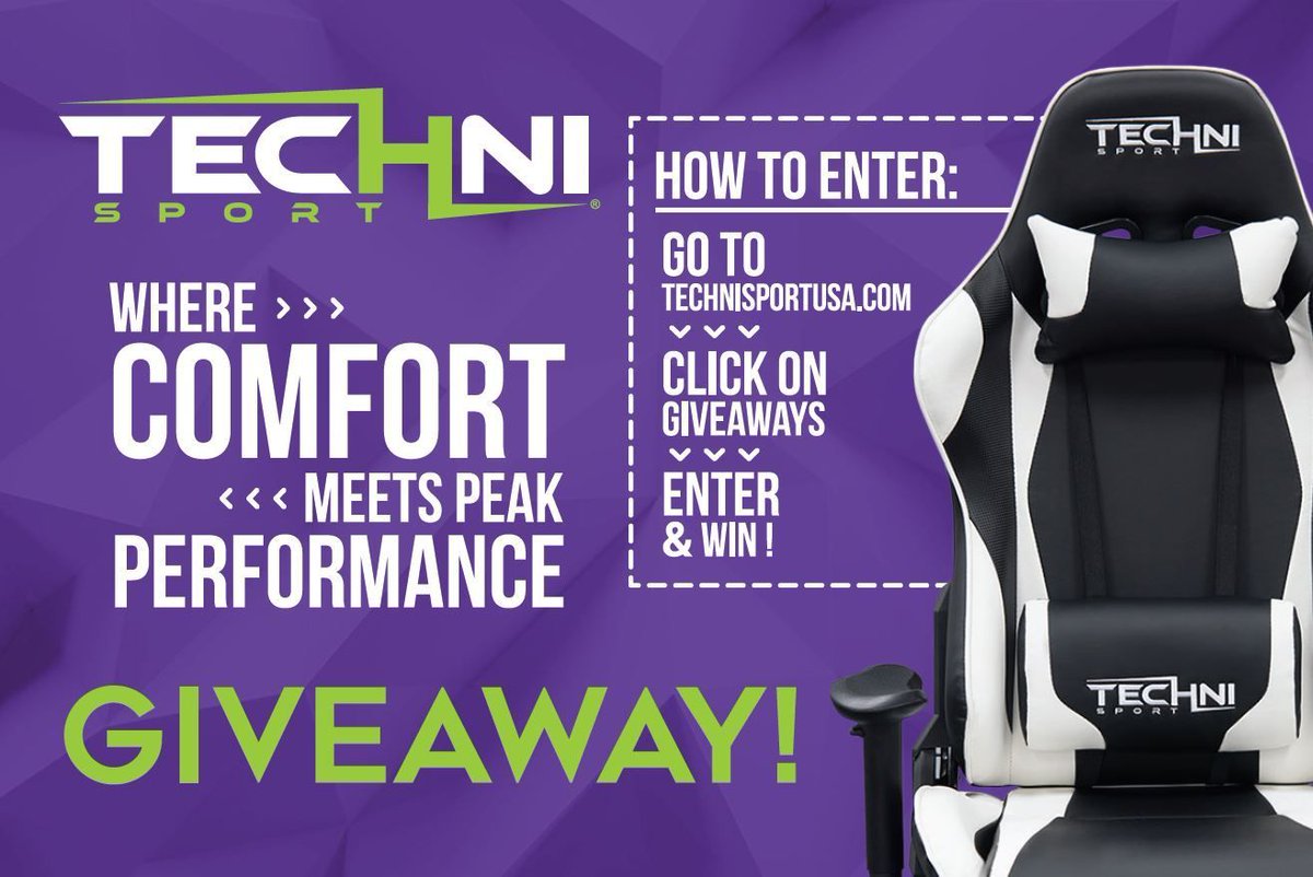 TechniSport's tweet photo. We are excited to announce to you about our attendance at one of the best gaming conferences of the year! Jump on this opportunity to win a free chair while spreading the word about such a cool event like TwitchCon! Go to https://t.co/UbFTihp8wg and enter to win!
 #TwitchCon2019 https://t.co/2elrtk19h9
